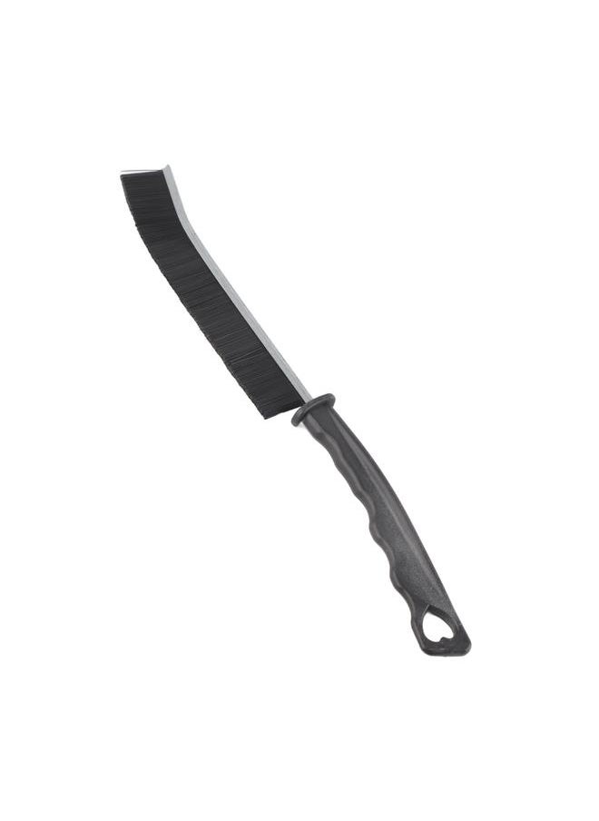 Gap Cleaning Brush PE Alloy Black Comfortable Grip Multifunctional Gap Brush for Shutter Door Window Track Kitchen