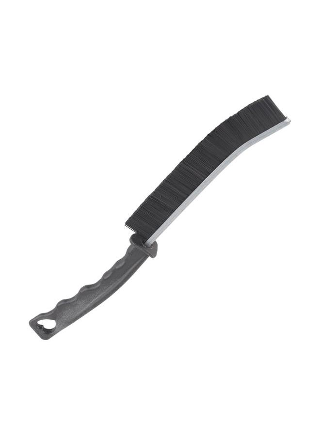 Gap Cleaning Brush PE Alloy Black Comfortable Grip Multifunctional Gap Brush for Shutter Door Window Track Kitchen