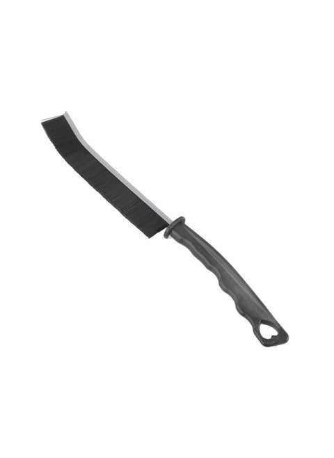 Gap Cleaning Brush PE Alloy Black Comfortable Grip Multifunctional Gap Brush for Shutter Door Window Track Kitchen