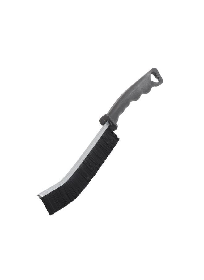 Gap Cleaning Brush PE Alloy Black Comfortable Grip Multifunctional Gap Brush for Shutter Door Window Track Kitchen