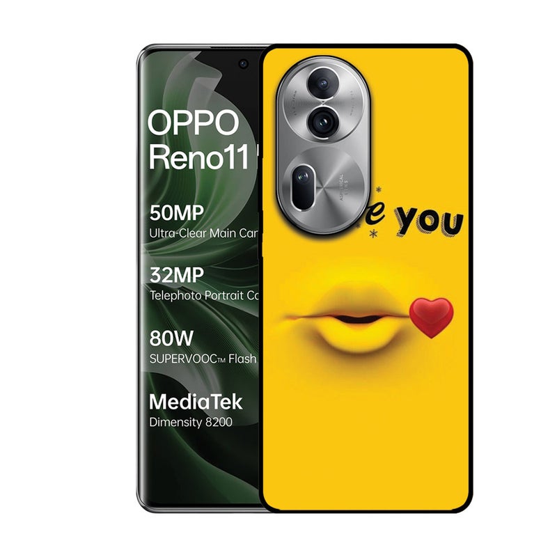 الصيد العين غطاء حماية مطبوع لهاتف Oppo Reno 11 Pro - أحبك - Image 1