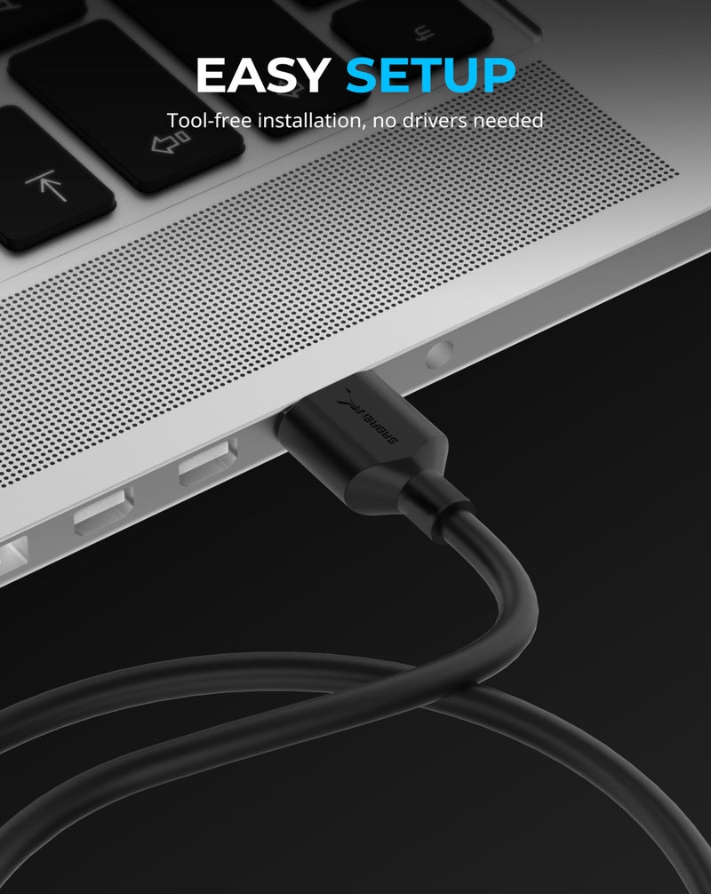 SABRENT USB 3.2 Type A to SATA/U.2 SSD Adapter Cable with 12V/2A Power Supply [EC-U2SA] - Image 5