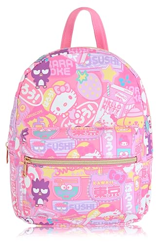 Fast Forward Sanrio Hello Kitty Backpack for Women Men Unisex Cute PU Leather 10 Mini Backpack Purse Shoulder Purse Hello Kitty Bag and Accessories - Image 1