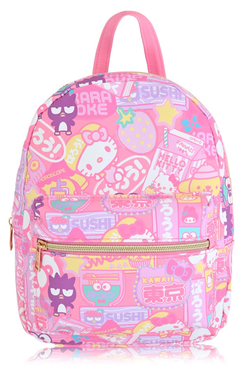 Fast Forward Sanrio Hello Kitty Backpack for Women Men Unisex Cute PU Leather 10 Mini Backpack Purse Shoulder Purse Hello Kitty Bag and Accessories - Image 2