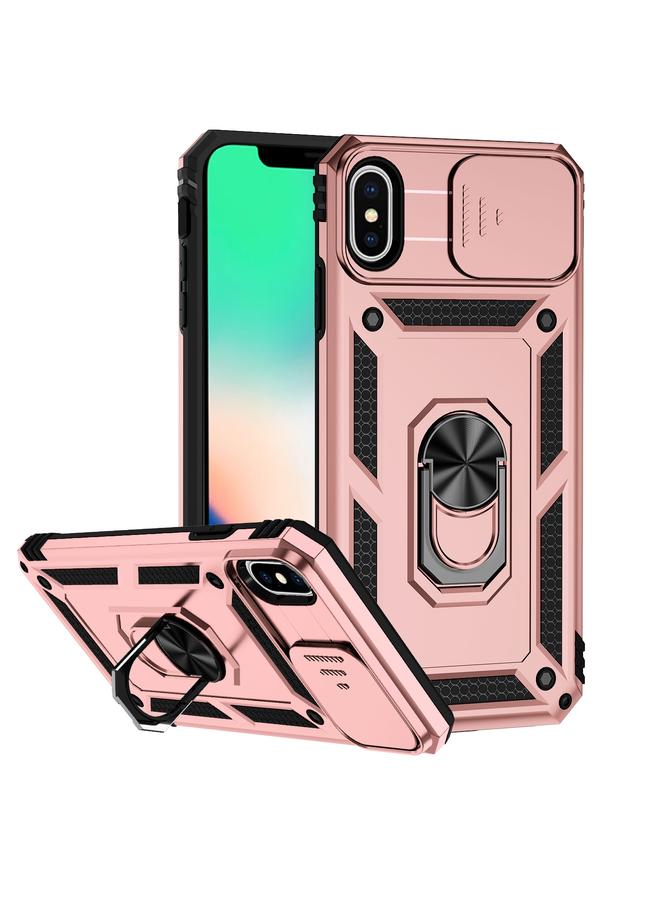 اس-توب جراب هاتف iPhone X / XS مزود بحامل كاميرا منزلق - Image 1