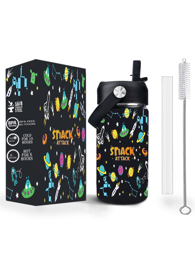 Snack Attack SA Kids Water Bottle for School Insulated water bottle with Straw Lid, Kids water bottle stainless steel, Double Wall, Baby water bottle, Steel water bottle (Black Midnight) - pzsku/ZFA613E3D63D57C3A2B0FZ/45/_/1731610031/075a8c50-d6ec-4674-8ad6-e647a34f9cd7