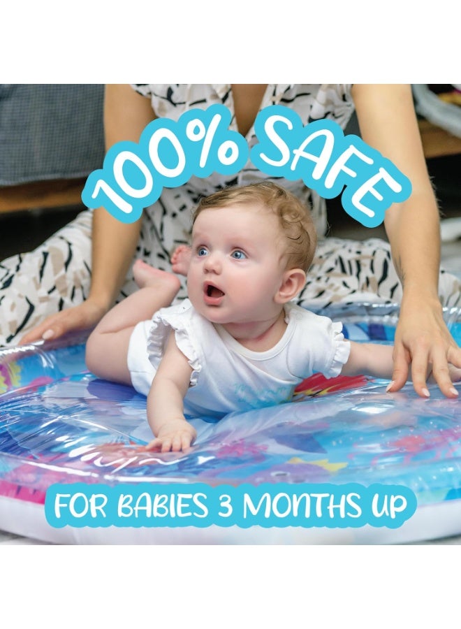 ممز بلانيت سجاده  مائيه الحجم الكبير 100 * 100 سم من ممز بلانيت  ،العاب اطفال حديثي الولاده تساعد علي تقويه عضلات الرقبه و الزحف حتي سن 5 سنوات ، مركز نشاط كبير جدا متعدد المراحل للاطفال والالعاب الحسية، سجاده لعب قابل للنفخ، هدية تحفيز بصري للاولاد والبنات, العاب للاطفال من سن 3 شهور ، العاب للبيبي_ سجاده اطفال ، العاب اطفال - Image 4