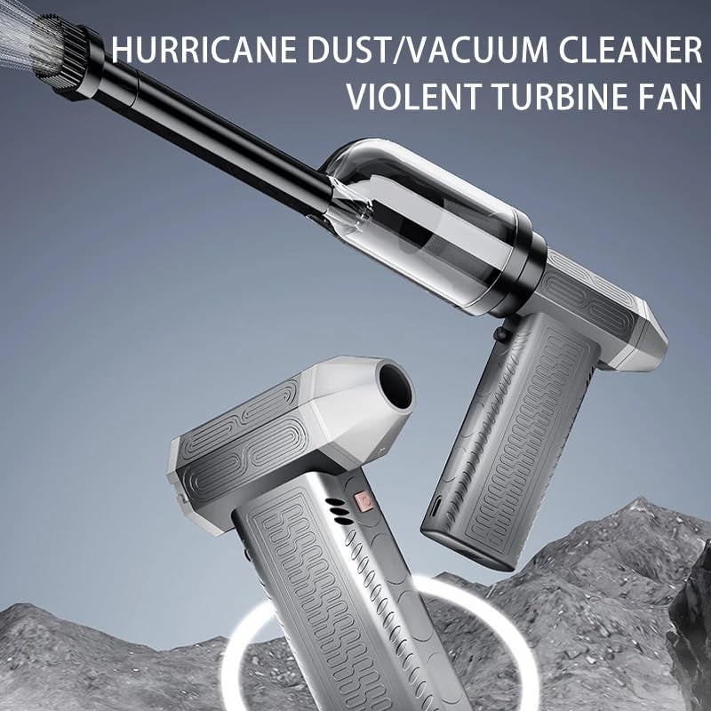 WHITESTARALL Portable Wireless Vacuum Cleaner with Blower & Suction | 2 Modes | Handheld Lightweight for Car | Home | Office | Foldable Design (Mini Turbo 2 In 1 Blower Vacuum Cleaner130000RPM Suction 12000pa) - Image 2