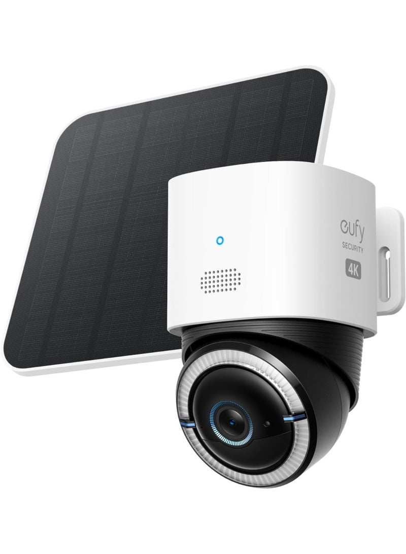 eufy Security 4G LTE Cam S330 with Wi-Fi, 4K UHD Pan Tilt, Wireless, Solar Powered with Solar Panel, AI Human/Vehicle Tracking - Image 1