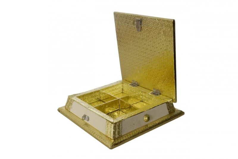 Swami Enterprise Wooden Dry Fruits Box for GiftMukhvas BoxFestive DcorDecorative Box for SweetsHandicraft Giftempty dry fruit box - Image 3