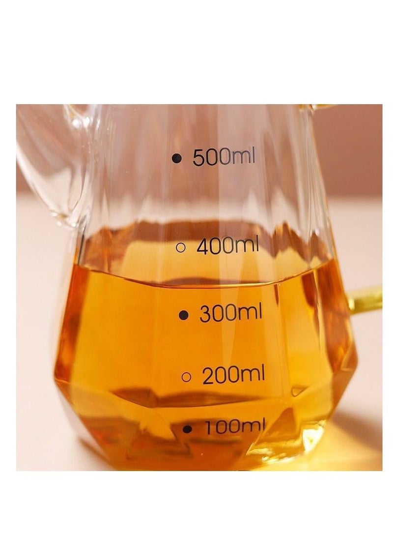 زجاجة الزيت والخل ، زجاج البورسليكات الشفاف المقاوم للحرارة ، بمقبض كبير وغطاء محكم من الفولاذ المقاوم للصدأ - (700 مل) - pzsku/ZFA6182B1BA644BE5F939Z/45/_/1692097717/1a40a05e-31b9-445c-85f3-562924259fd9