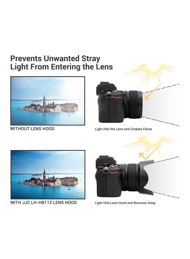 JJC Lens Hood for Nikon NIKKOR Z DX 12-28mm f/3.5-5.6 PZ VR Lens on Nikon Z30 Z50 Z fc Replaces Nikon HB-112 Hood, Compatible with 67mm Filter and 67mm Lens Cap - Image 2