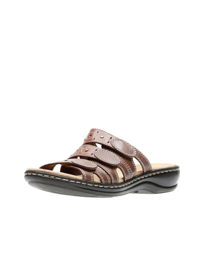 CLARKS Women's Leisa Cacti Slide Sandal, Brown/Multi, 5 M US - Image 1