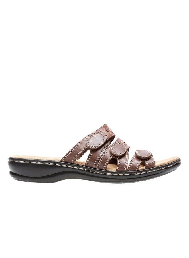 CLARKS Women's Leisa Cacti Slide Sandal, Brown/Multi, 5 M US - Image 3