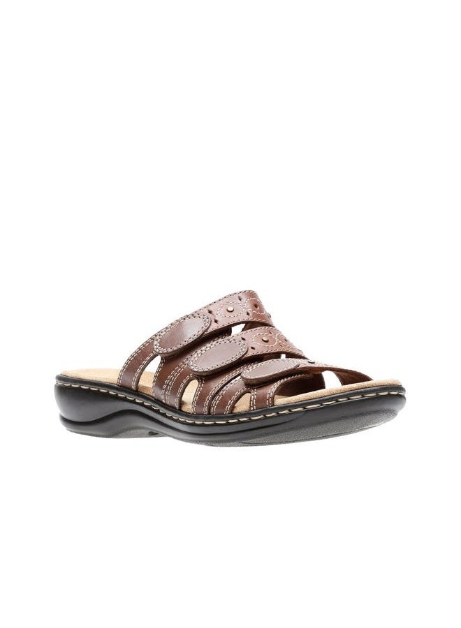 CLARKS Women's Leisa Cacti Slide Sandal, Brown/Multi, 5 M US - Image 4