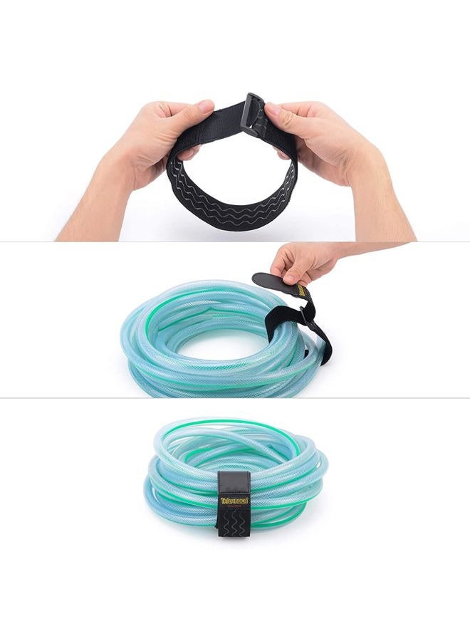 Trilancer Elastic Cinch Straps 46cm x 5 cm (8 Pack) with Anti-Slip Silicone, Multipurpose Hook and Loop Storage Straps, Bundling Bands for Bike, RV, Boat,Garden, Extension Cords,Cables,Ropes, Hoses Organization - Image 4