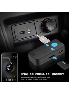 BOLICE NEW Bluetooth Adapter 3 in 1 Wireless 4.0 USB Bluetooth Receiver 3.5mm Audio Jack TF Card Reader MIC Call Support Car Speaker  - Image 4