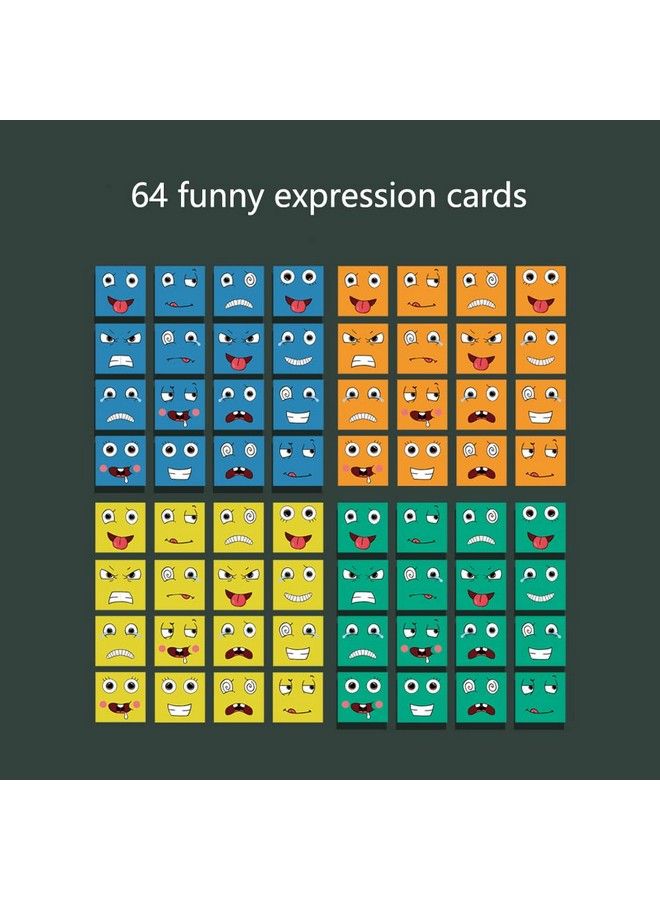 Wooden Facechanging Cube Game Expressions Matching Block Puzzles Building Game Logical Educational Training Toys Birthday Gift Education Montessori Toys - Image 4