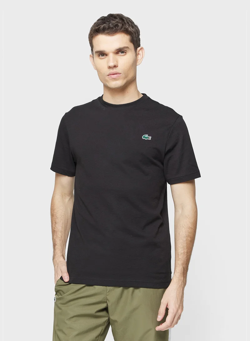 لاكوست Ultra Dry Printed Crew Neck T-Shirt