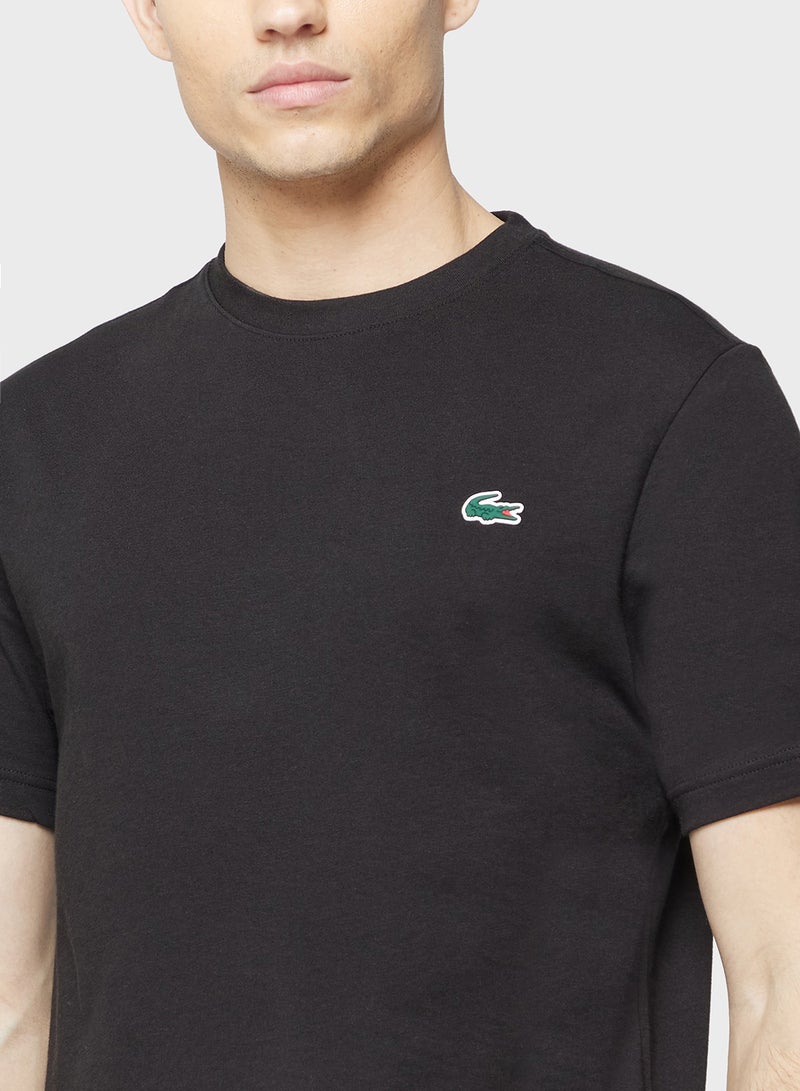 LACOSTE Ultra Dry Printed Crew Neck T-Shirt - Image 3