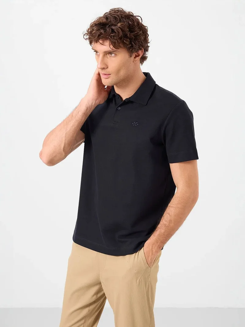 تومي لايف TOMMY Men's Cotton-Blend Polo T-Shirt