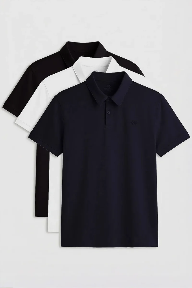 Tommylife TOMMY Men's Cotton-Blend Polo T-Shirt