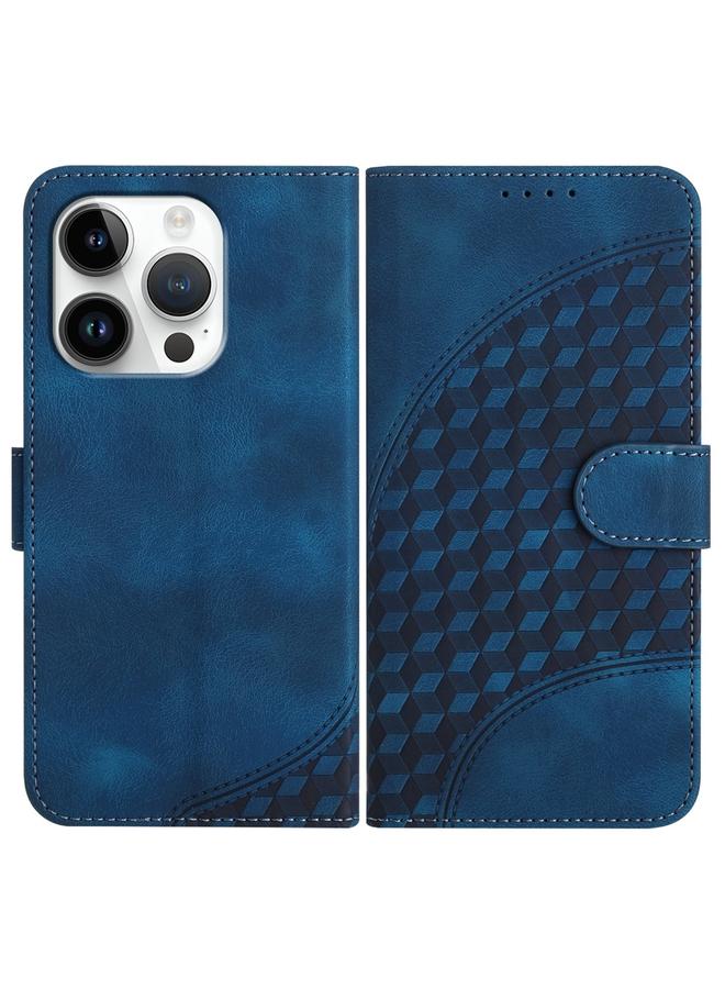 اس-توب جراب هاتف iPhone 16 Pro YX0060 من الجلد المنقوش برأس فيل مع حبل تعليق - Image 1