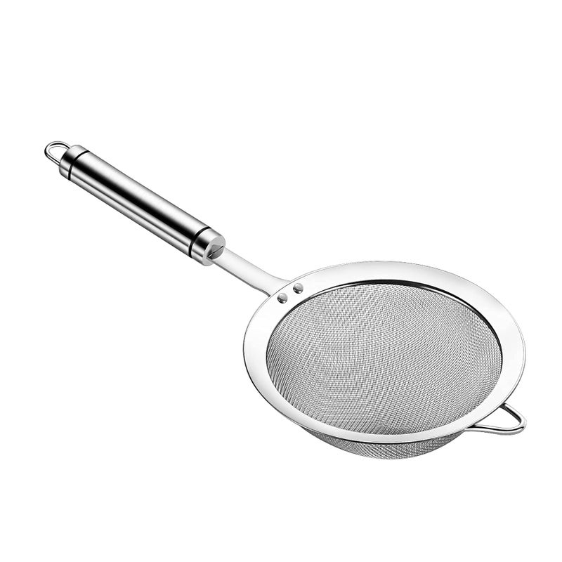 SUNWUKIN Stainless Steel Fine Mesh Strainers for Kitchen, Colander-Skimmer with Handle, Sieve Sifters for Food, Tea, Rice, Oil, Noodles, Fruits, Vegetable - Image 1