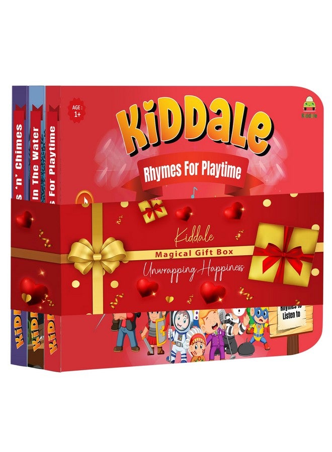 Kiddale Pack of 3 Musical Rhymes Book|16 Aquatic Nursery Rhymes & 8 Each in Rhymes N Chimes and Rhymes for Playtime|28 Sounds Each |Interactive Touch n Play Sound Book|Sing Along Books - Image 1