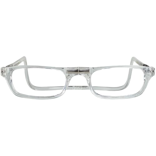 Clic Magnetic Reading Glasses for Men or Women, Computer Readers, Original (S-M, Clear, 1.75 Magnification) - Image 2