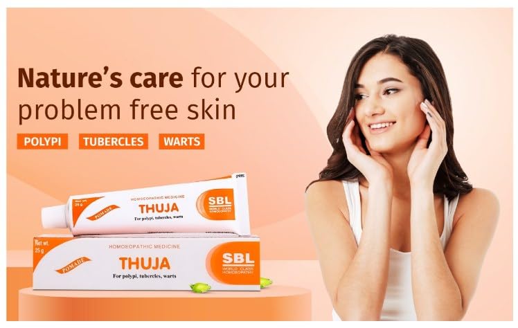 SBL Thuja Ointment|Natural Relief Cream For Warts, Polypi & Tubercles- 25Gm (Pack of 4) - Image 5