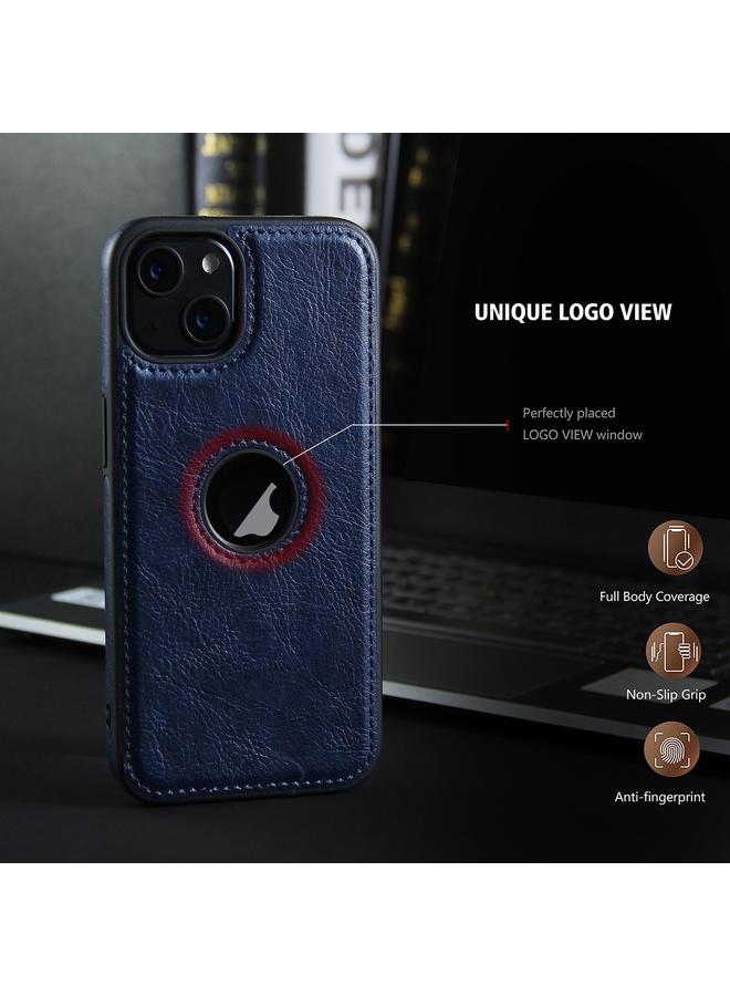 زبون جراب هاتف iPhone 13 Pro Max مصنوع من الجلد ومزين بخياطة - Image 4