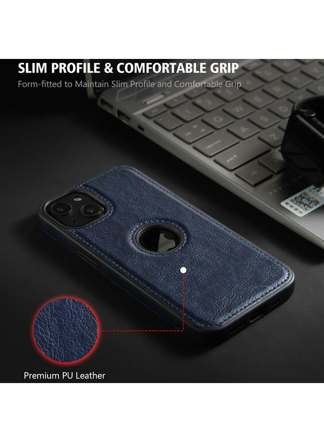 زبون جراب هاتف iPhone 13 Pro Max مصنوع من الجلد ومزين بخياطة - Image 5