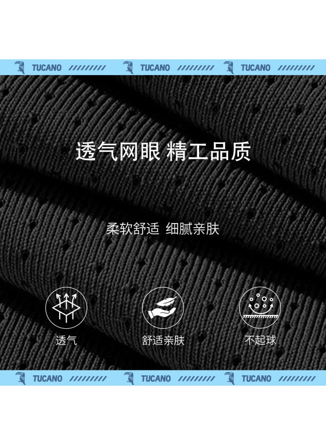 Tucano men's Ice Silk Mesh Breathable T-shirt - Summer Thin Round Neck Casual Short Sleeve Tee - Image 4