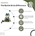 Battle Brick 16 Inches Tall Collectible Air Force Fighter Pilot Custom Minifigure Genuine Minifig Printed in the USA Great Gift for Ages 10 to Adult AFOL - Image 4