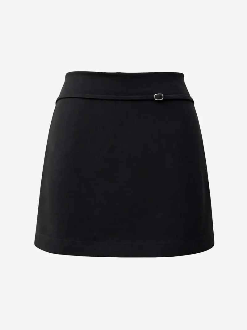 MixRay MIXRAY High Waist Mini Skirt with Belt