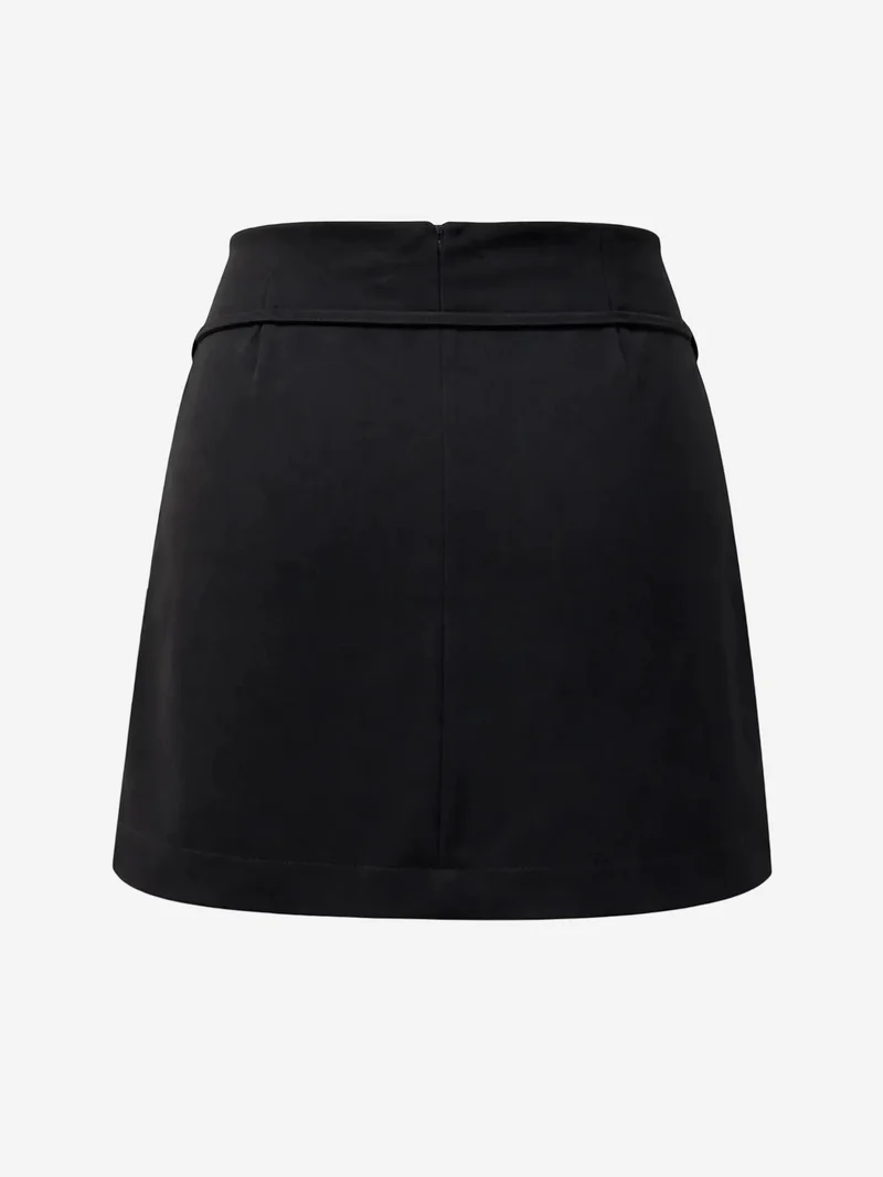 MixRay MIXRAY High Waist Mini Skirt with Belt