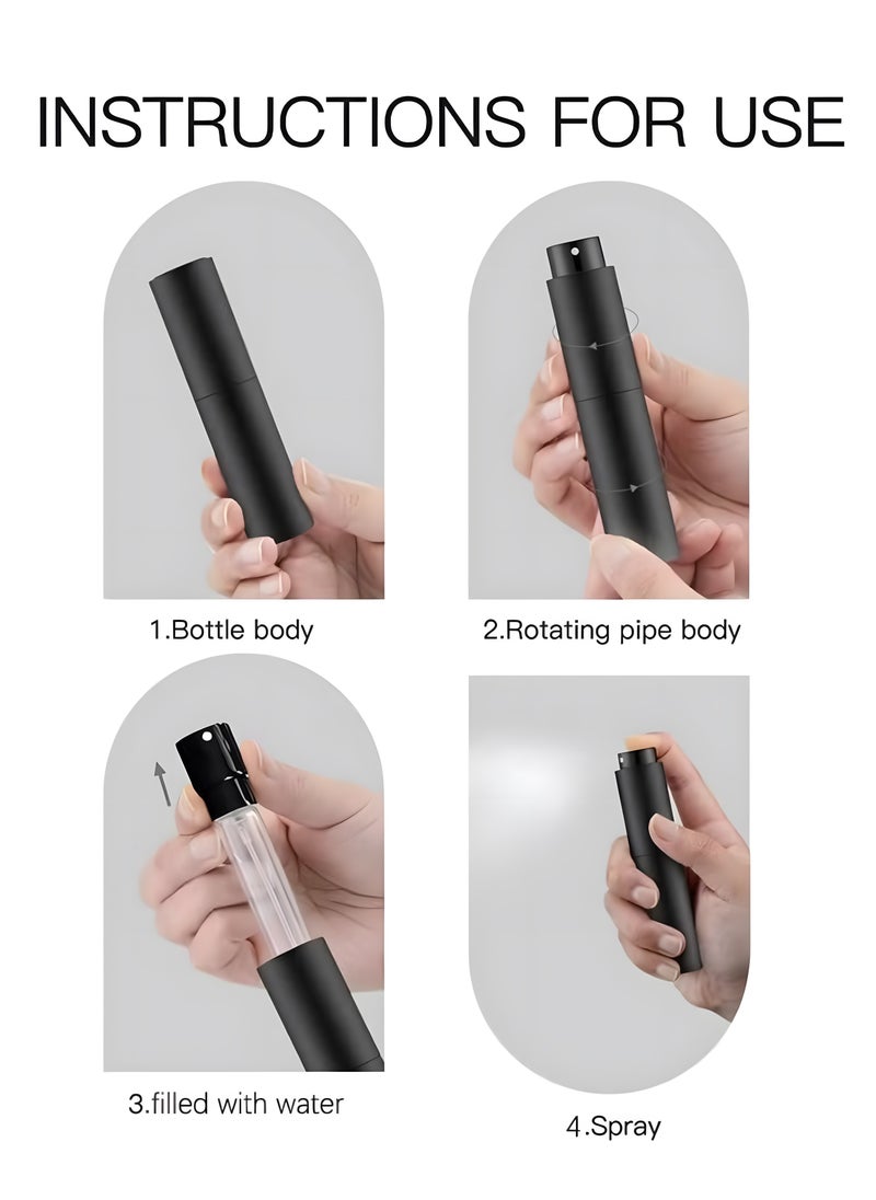 BIG MAX Coffee Bean Dosing Tray and Coffee Bean Spray Bottle 2-Piece Set V60 Coffee Tools Black  - Image 5