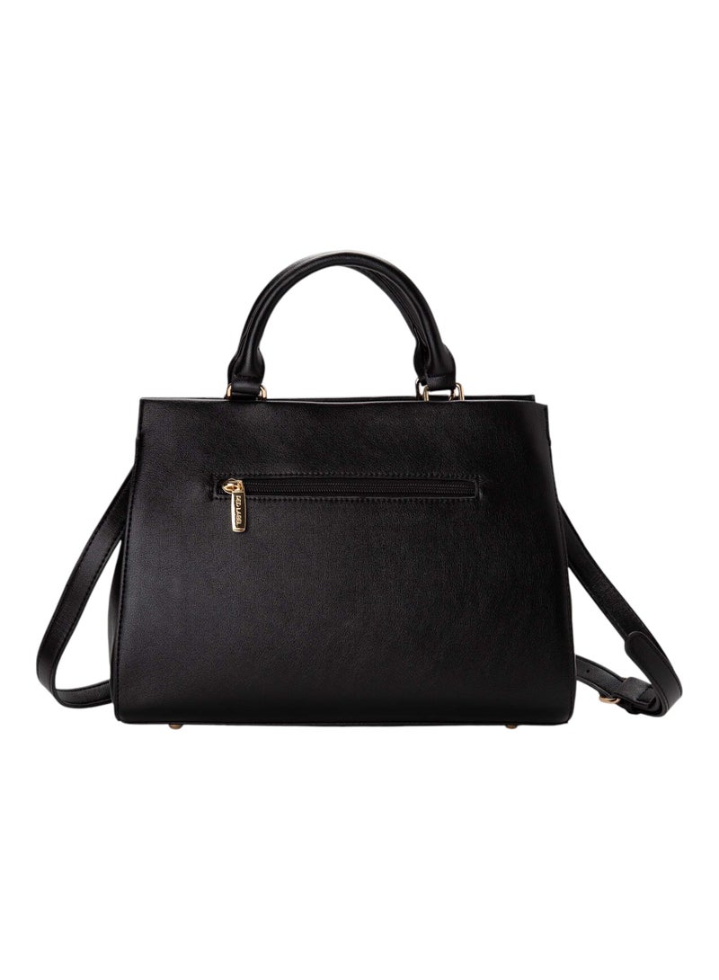 Bata Minimalist Top Handle Bag with Detachable Strap - Image 2