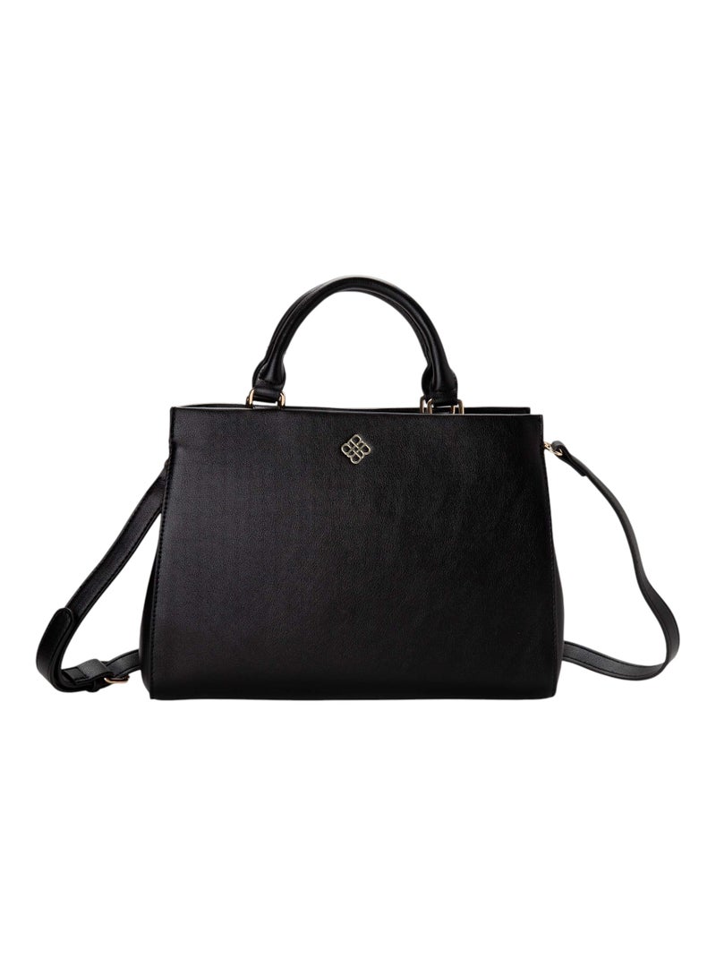 Bata Minimalist Top Handle Bag with Detachable Strap - Image 1