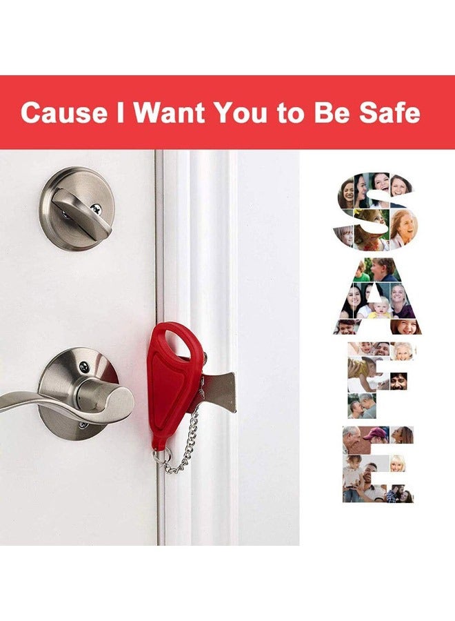 Portable Door Lock, Travel Door Locker Latch Traveling Extra Locks - Image 2