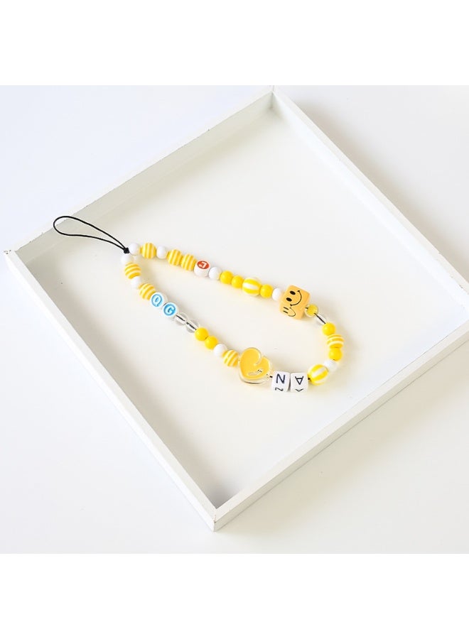 NIBEMINENT Phone Charm/ Chain Strap for Women Girls, Cute Cartoon  Cell Phone Case Lanyard Wrist Strap