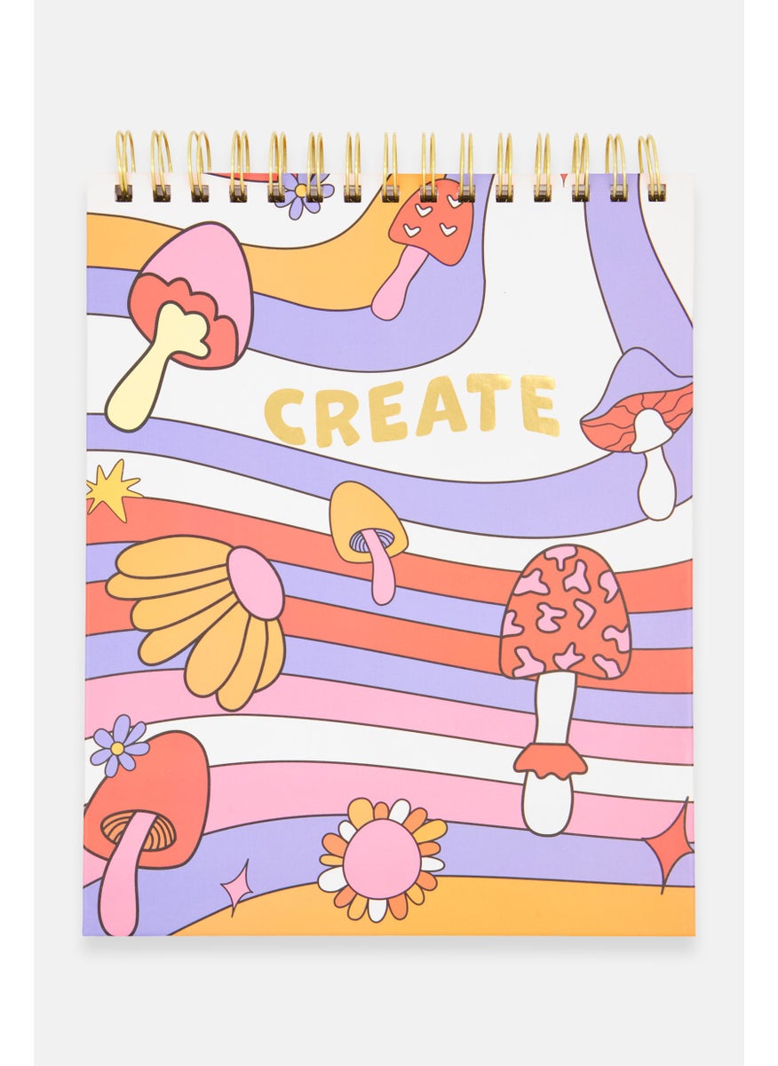 Paperbuzz Personalized Artist Sketchbook, Pink  - Image 1
