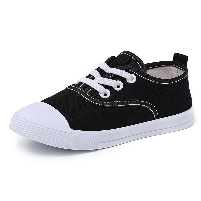 Children'S Canvas Shoes Versatile New Style For Older Kids, Baby Shoes, Fashionable Boys' Casual Shoes With Biscuit Sole For Ages 1-6 - Image 1