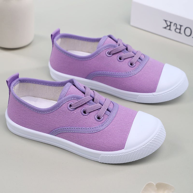 Children'S Canvas Shoes Versatile New Style For Older Kids, Baby Shoes, Fashionable Boys' Casual Shoes With Biscuit Sole For Ages 1-6 - Image 3