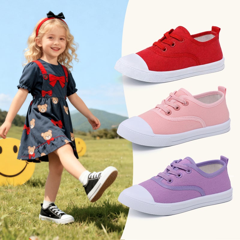 Children'S Canvas Shoes Versatile New Style For Older Kids, Baby Shoes, Fashionable Boys' Casual Shoes With Biscuit Sole For Ages 1-6 - Image 2