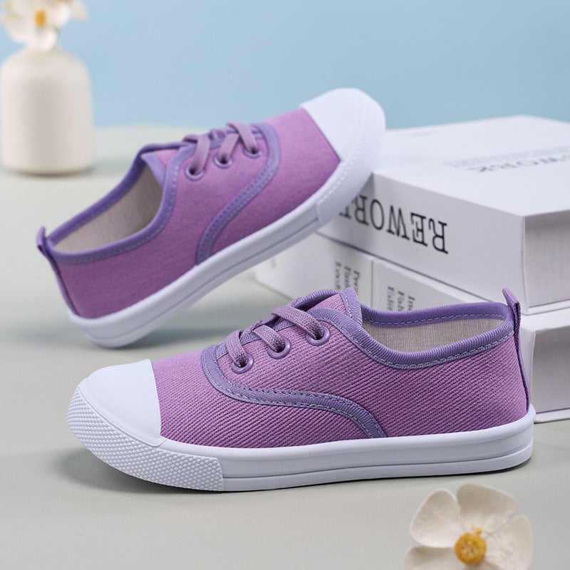 Children'S Canvas Shoes Versatile New Style For Older Kids, Baby Shoes, Fashionable Boys' Casual Shoes With Biscuit Sole For Ages 1-6 - Image 5