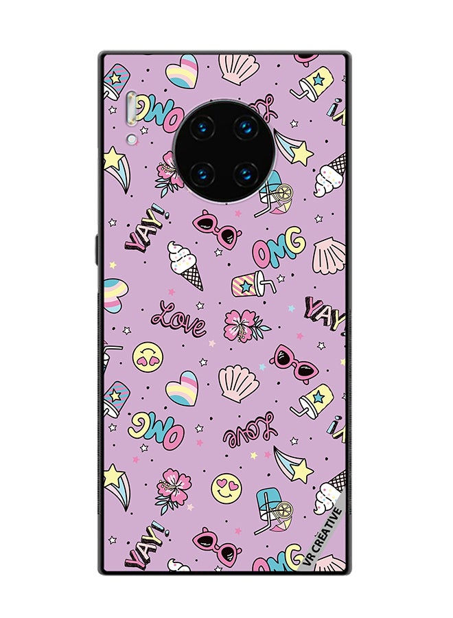 VR CREATIVE Protective Case Cover For Huawei Mate 30 Pro Cute Star Girl Design Multicolour - Image 1