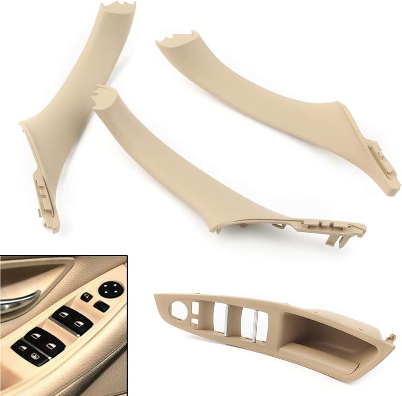 DEMULAX Beige Car Inner Door Handle Kit for BMW F10 F11 - Image 5
