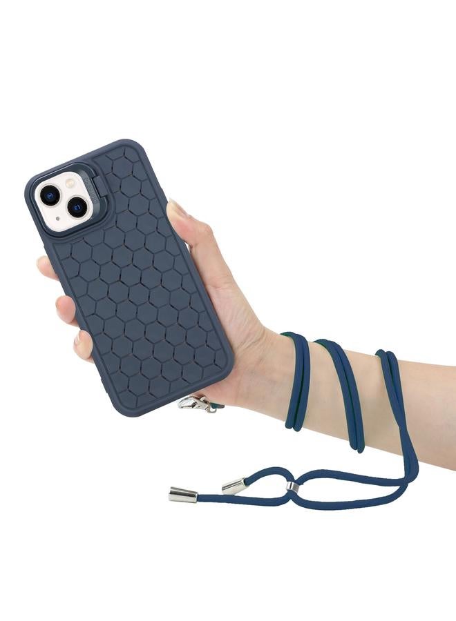 S-TOP Case For iPhone 14 Honeycomb Radiating Lens Holder Magsafe Phone Case with Lanyard - Image 3